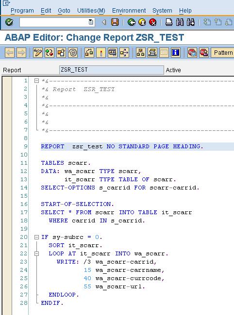 SAP ABAP 4 Tutorial: User Exit - Explicit Enhancement Point