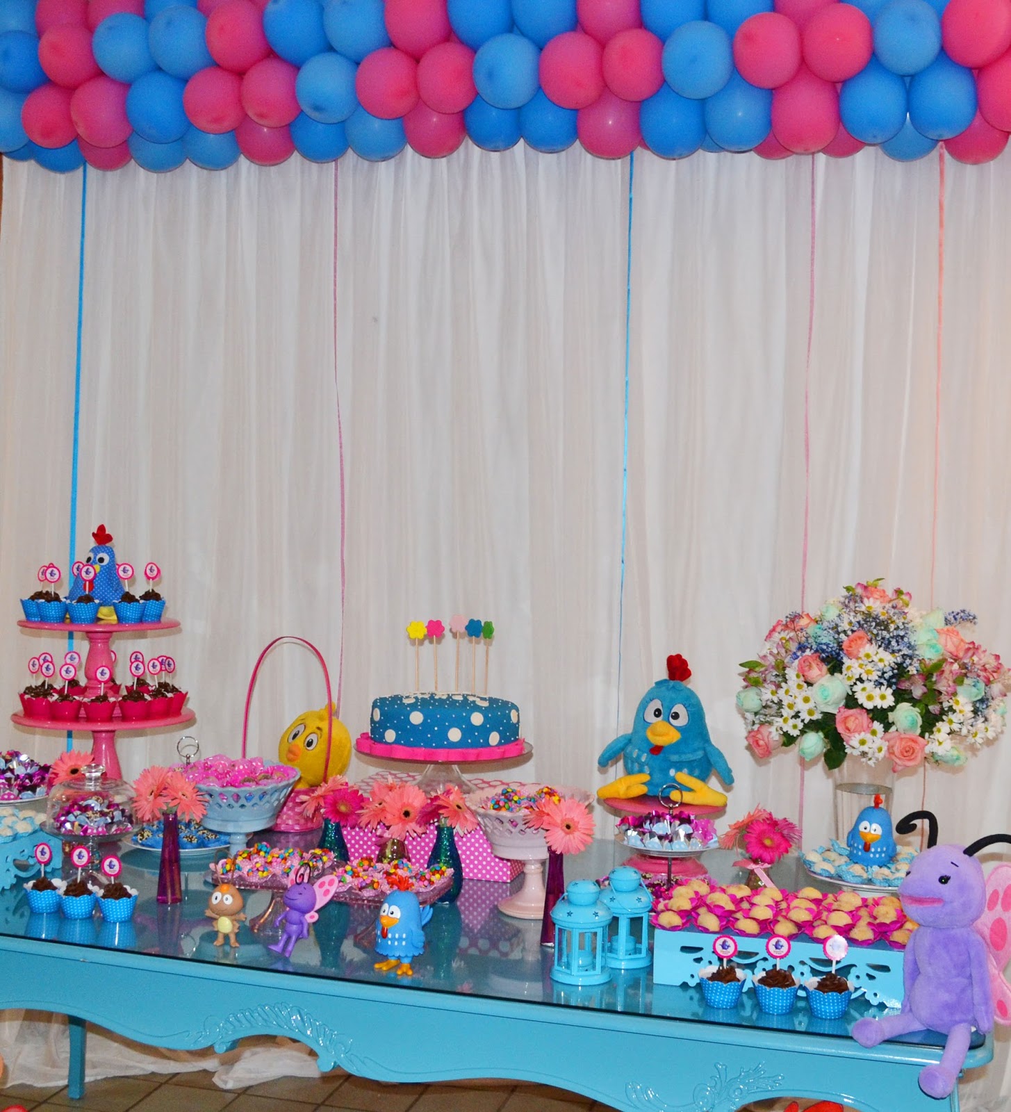 Estilo da vez Festa Galinha Pintadinha azul e rosa # Decoração Festa Infantil Galinha Pintadinha Rosa Estilo da vez Festa Galinha Pintadinha azul e rosa # Decoração Festa Infantil Galinha Pintadinha Rosa
