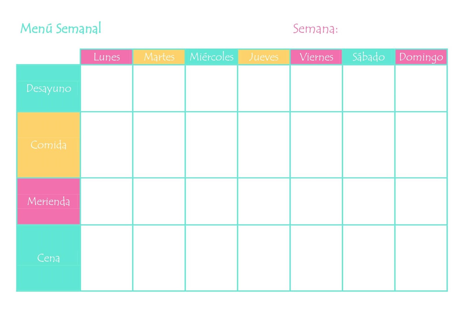 Horario De Menu Semanal Cómo Organizar un Menú Semanal Sano y Equilibrado - Alrededor de Ana