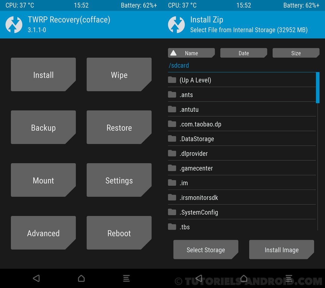 TWRP pour GALAXY A7