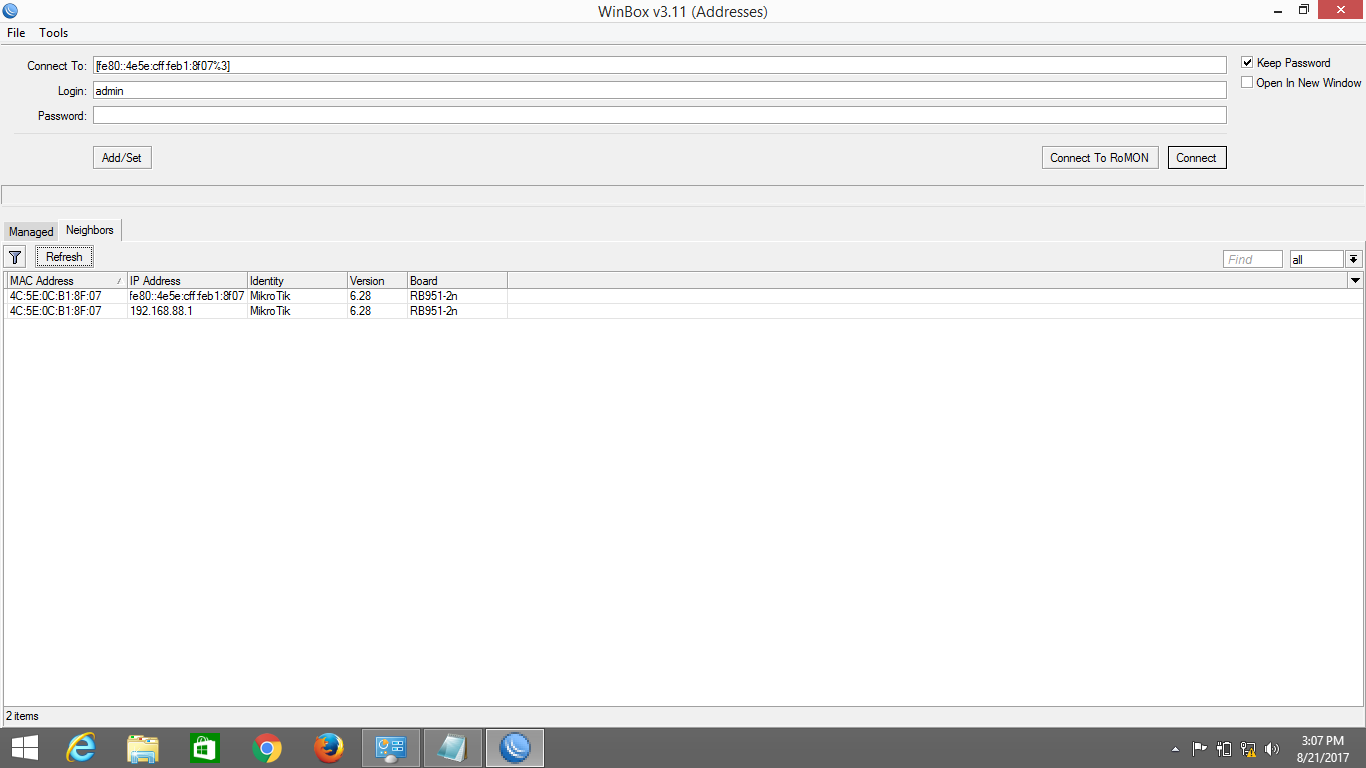 Mikrotik default password. Basebox2 mikrotik настройка.