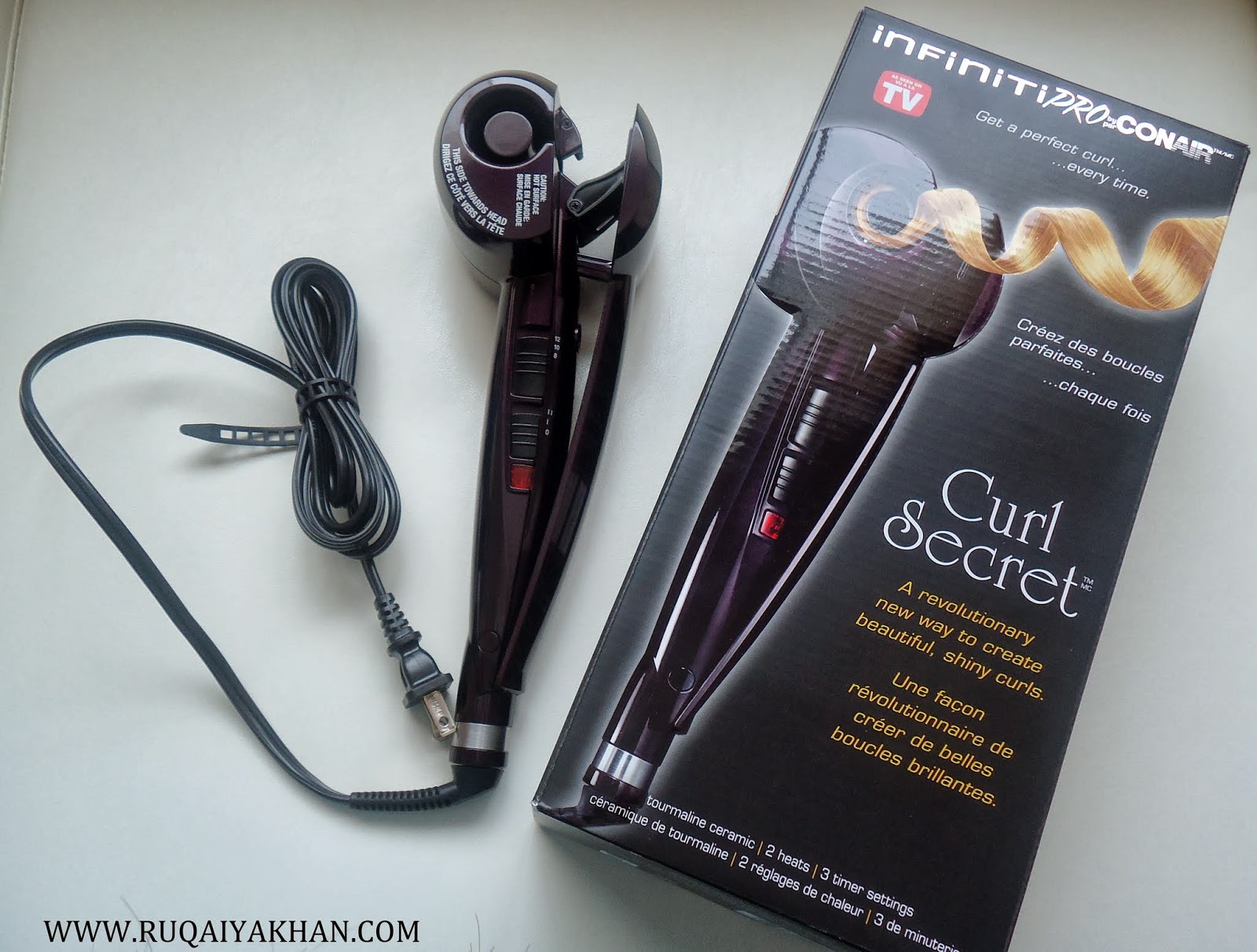 Ruqaiya Khan: Infiniti Pro Conair Curl Secret - Review, Photos and a Video