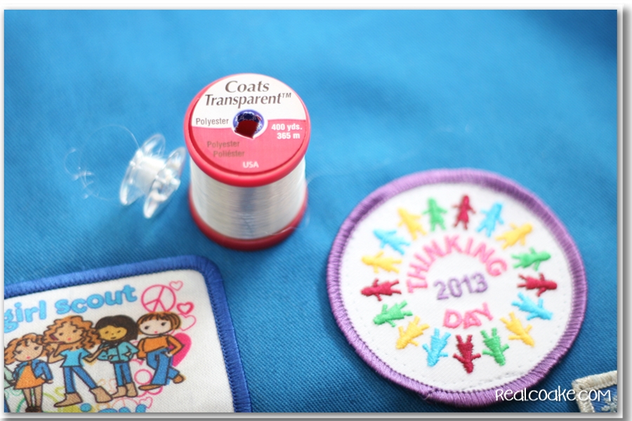 How to Sew on a Patch {Girl Scout Patches or Boy Scout Patches}