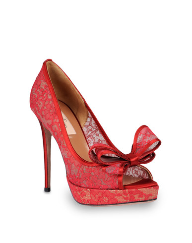 fab * red * shoes: Valentino D'Orsay Couture Pump In Satin, Net And ...