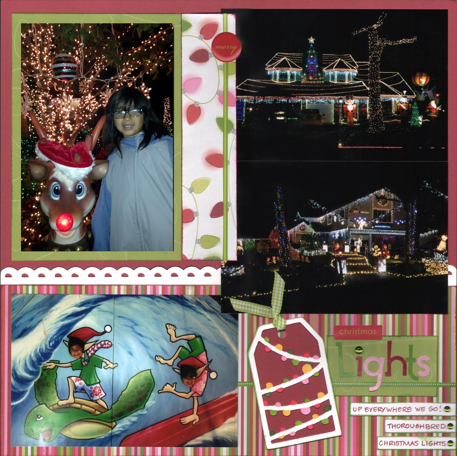 Even More Scrapping! Christmas Lights Layout