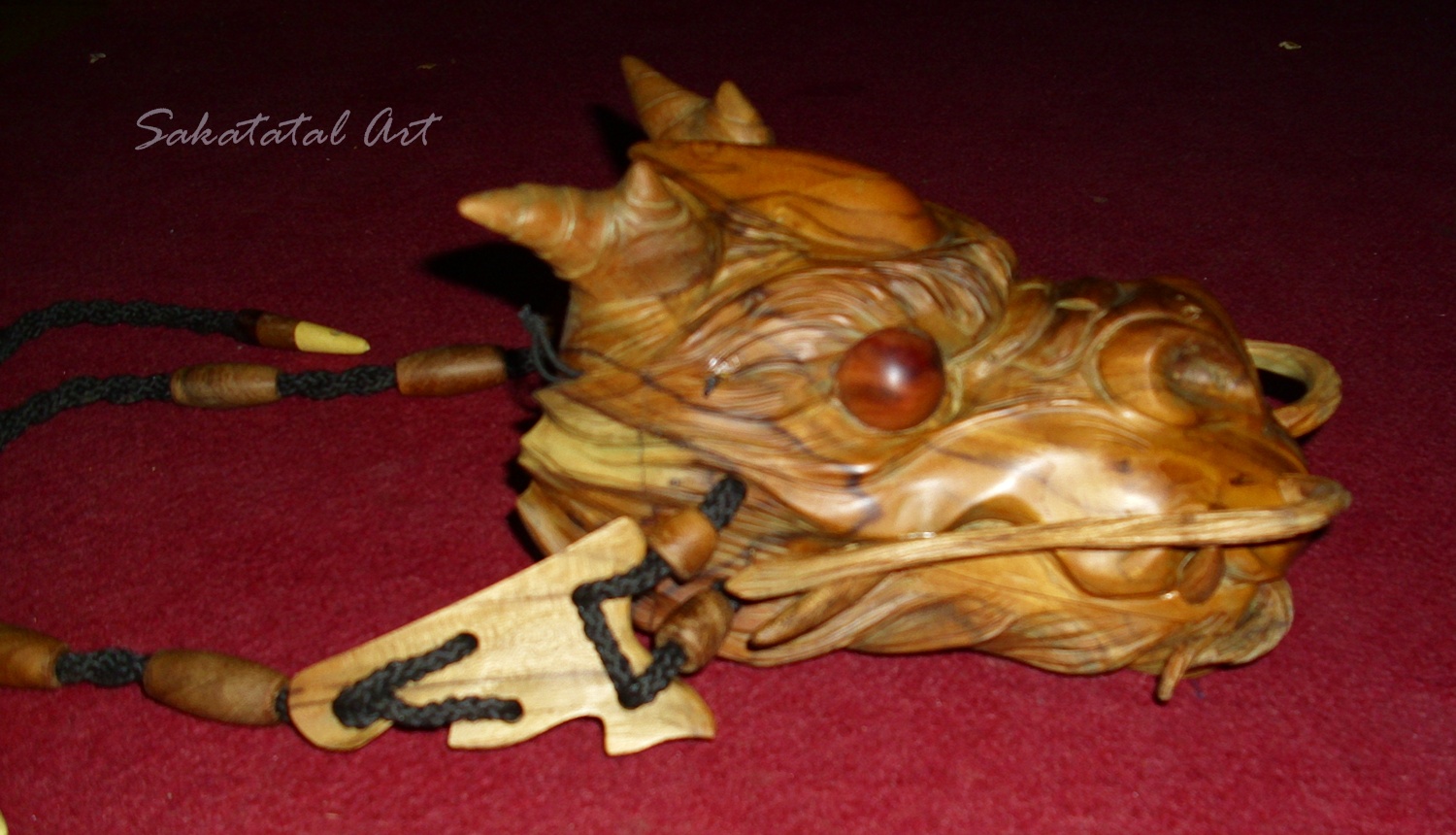 SAKATATAL Naga Bumi Wood Art tas kayu  jati Unik  dan Natural
