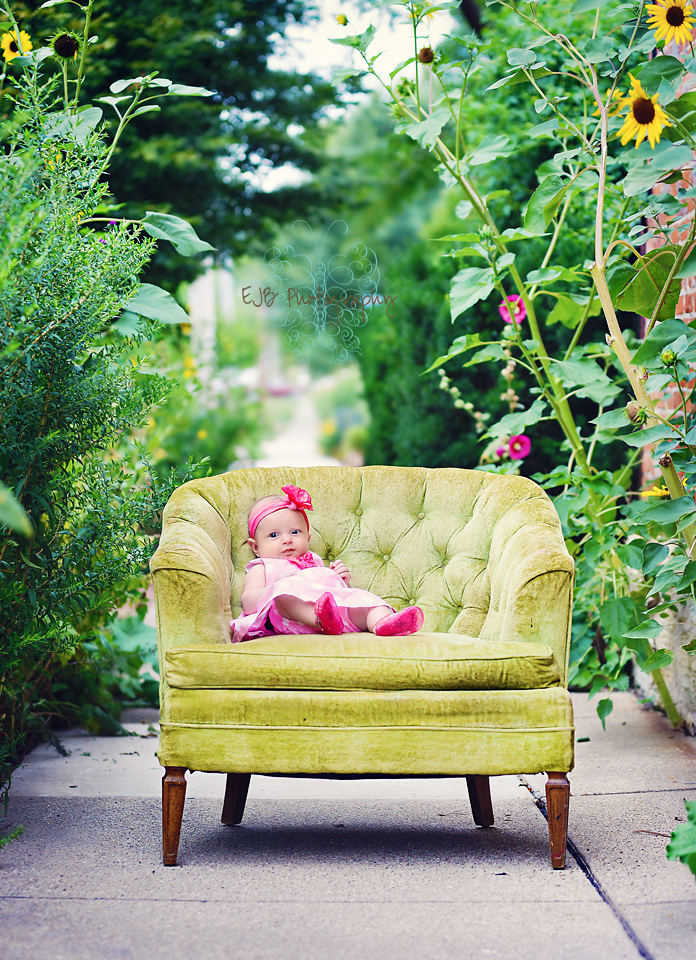 EJB Photography Little Ms. "A's" 3 month old milestone session