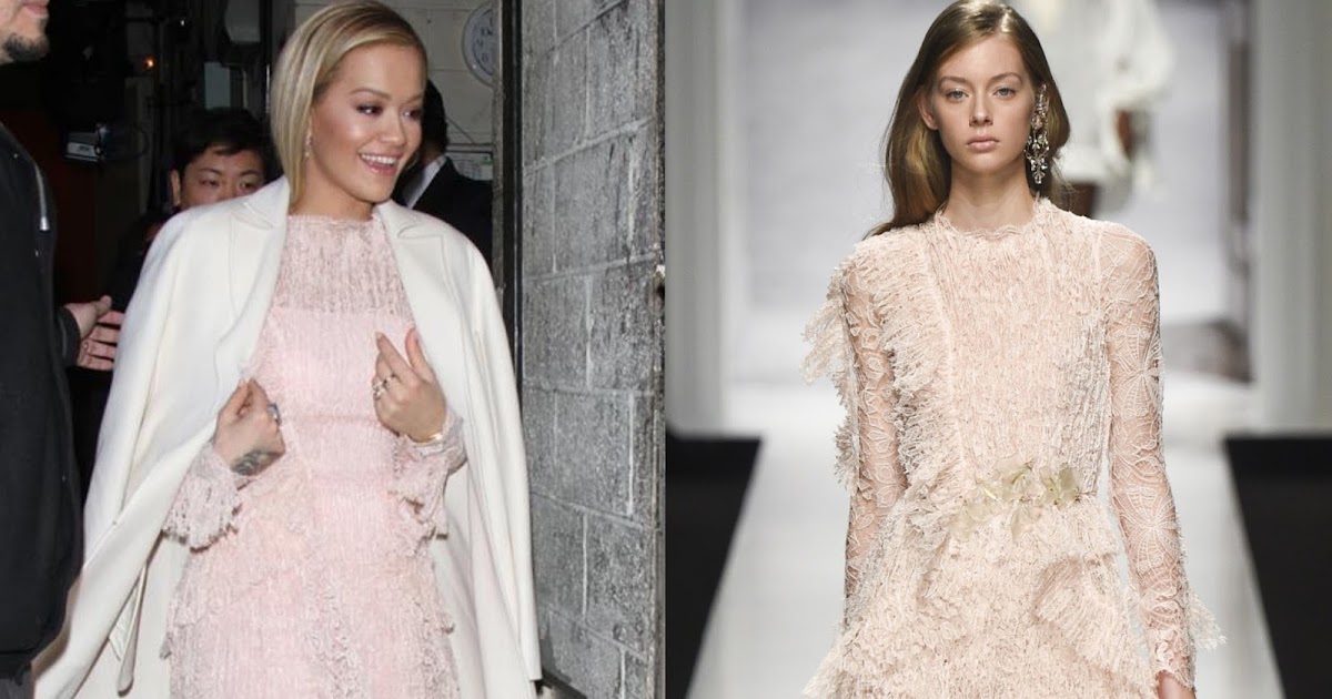 Rita Ora in Ermanno Scervino Visiting Live with Kelly