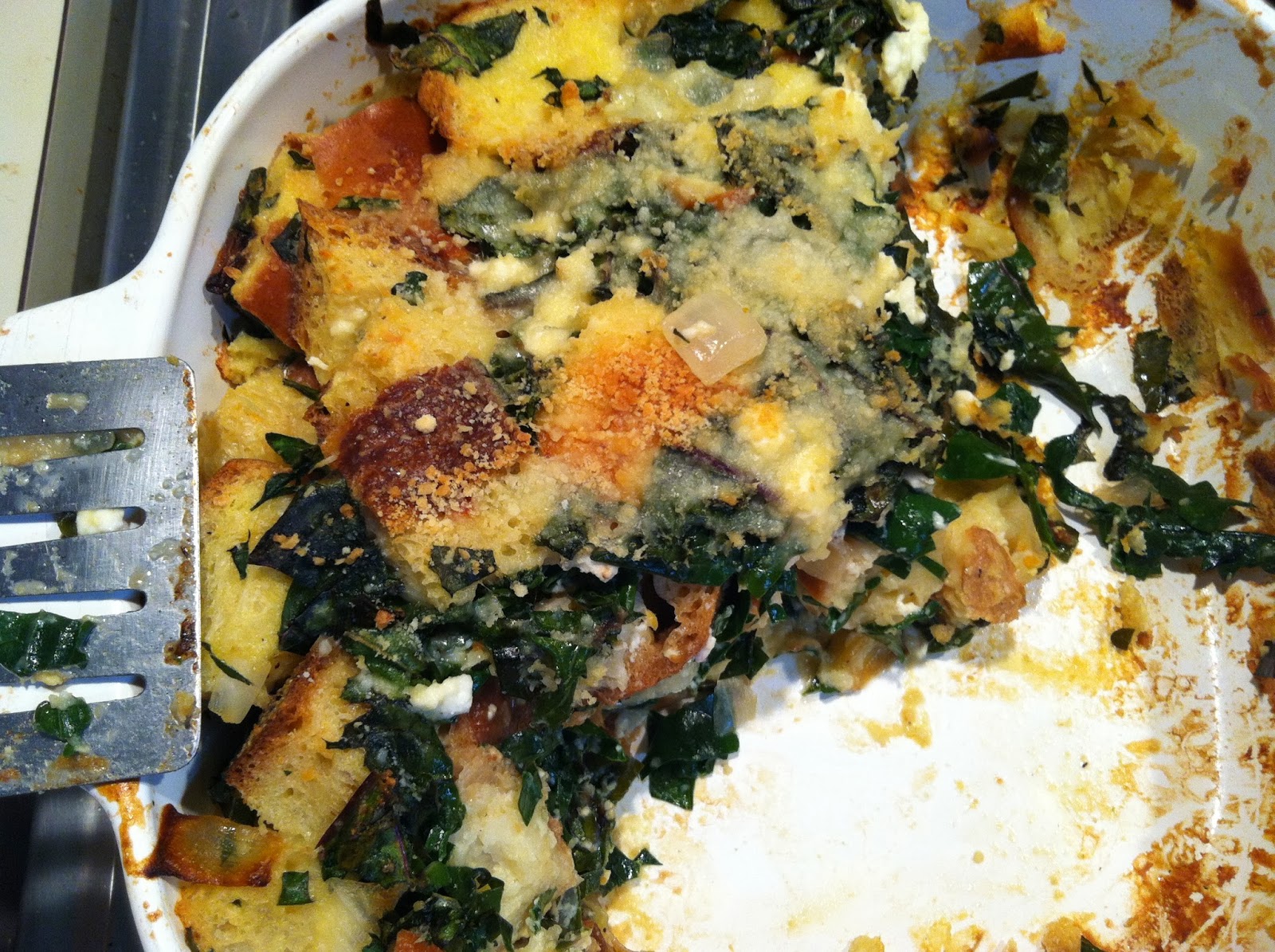 What Julia Ate Savory Buttermilk Bread Pudding