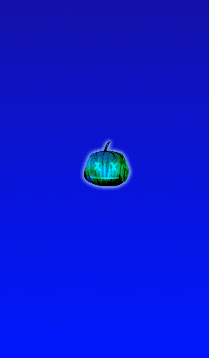 Halloween icon blue
