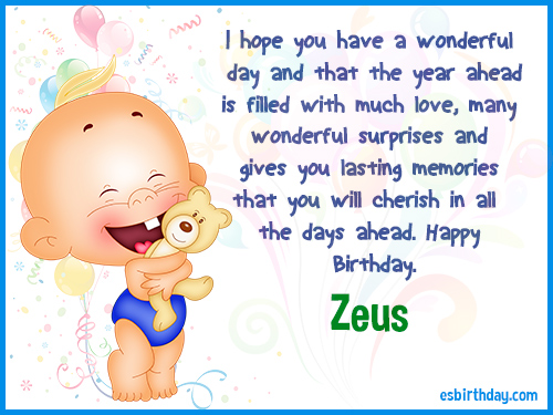 Zeus Happy birthday Zeus Happy birthday