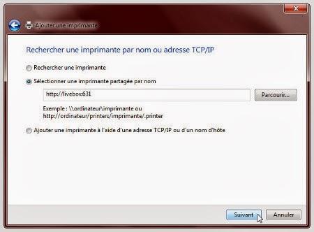 il n'y a pas d'imprimantes installées Windows 7