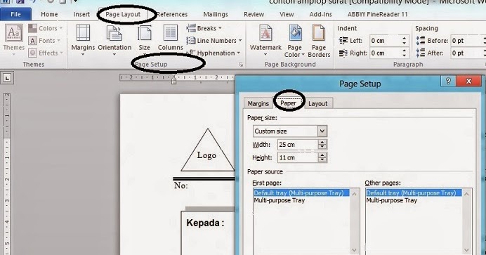 Ukuran Amplop Di Word 2013 Words Wis