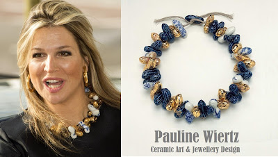 The necklace is from Pauline Wiertz, Dutch designer - Ceramic Art & Jewellery Design 