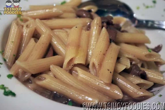 penne con funghi porcini tartufo bianco