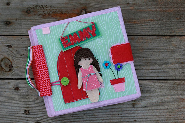 Dollhouse for Emmy, fabric quiet book for girl by TomToy