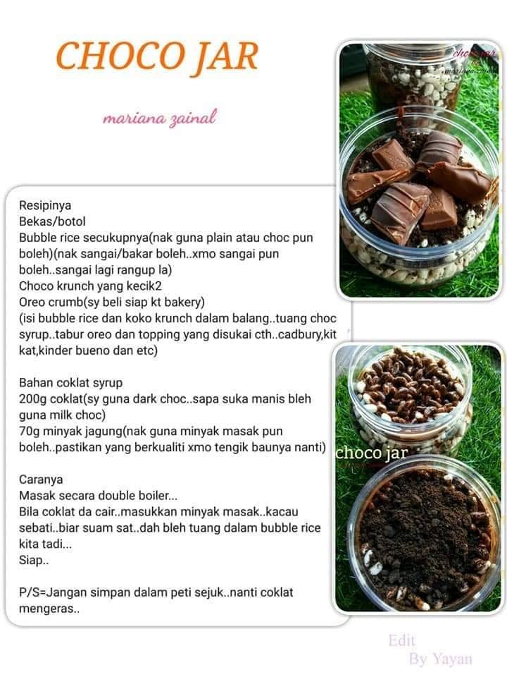 Bubble Rice Resepi Choco Jar Azlina Ina - hybrid art