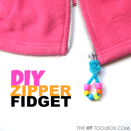 Kids can use this DIY fidget tool zipper pull for addressing sensory needs that result in worry or anxiety, sensory meltdowns, or other issues as a result of sensory processing challenges. Read how to make a DIY fidget tool for sensory needs and how to use a fidget tool. Kids can use this DIY fidget tool zipper pull for addressing sensory needs that result in worry or anxiety, sensory meltdowns, or other issues as a result of sensory processing challenges. Read how to make a DIY fidget tool for sensory needs and how to use a fidget tool.