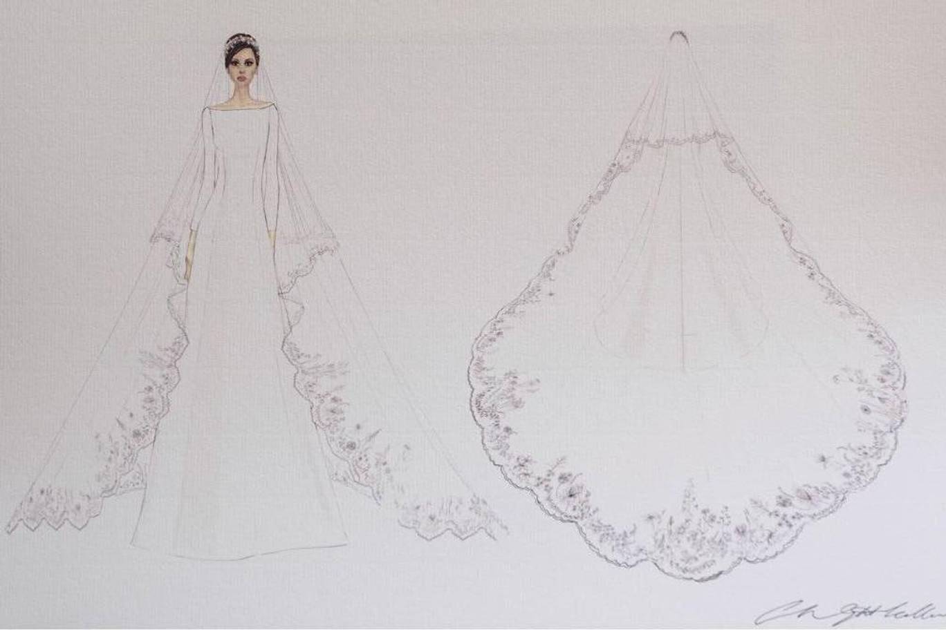 Meghan markle wedding veil commonwealth hotsell