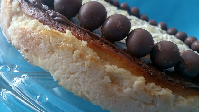 tarta queso cheesecake nocilla nutella chocolate blanco escamas quark saludable jugosa horno