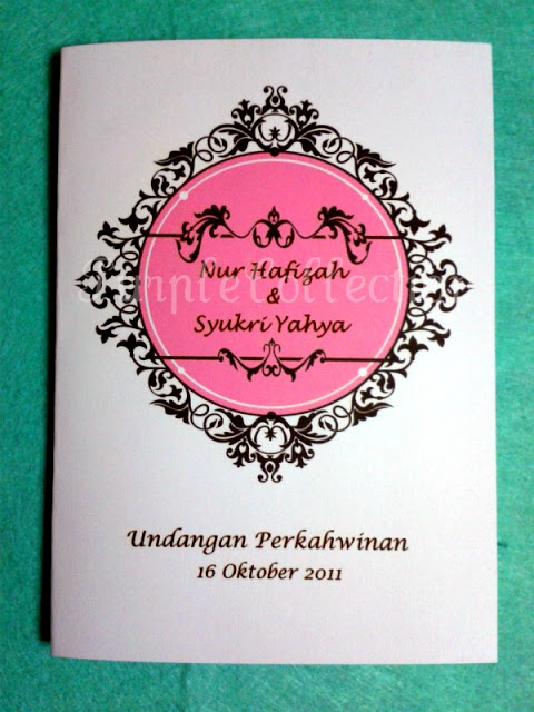 Floral Frame Card Undangan Perkahwinan, wedding invitation card, malay invitation card, floral card, frama card, wedding card