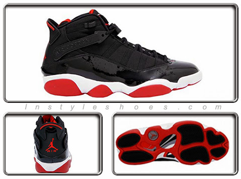 red and black jordan 6 rings