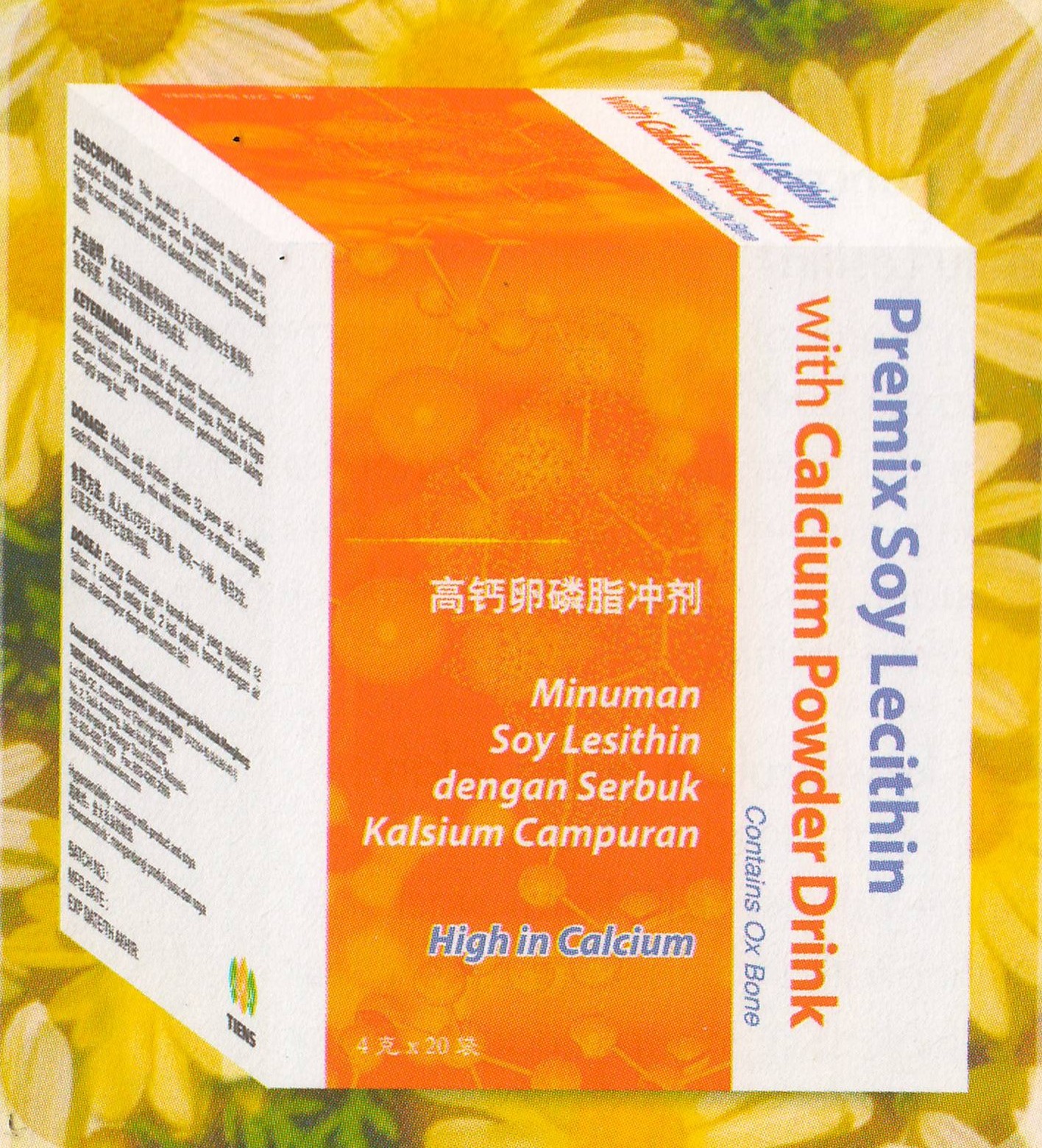 Boutique Kesihatan Premix Soy Lecithin With Calcium Powder Drink