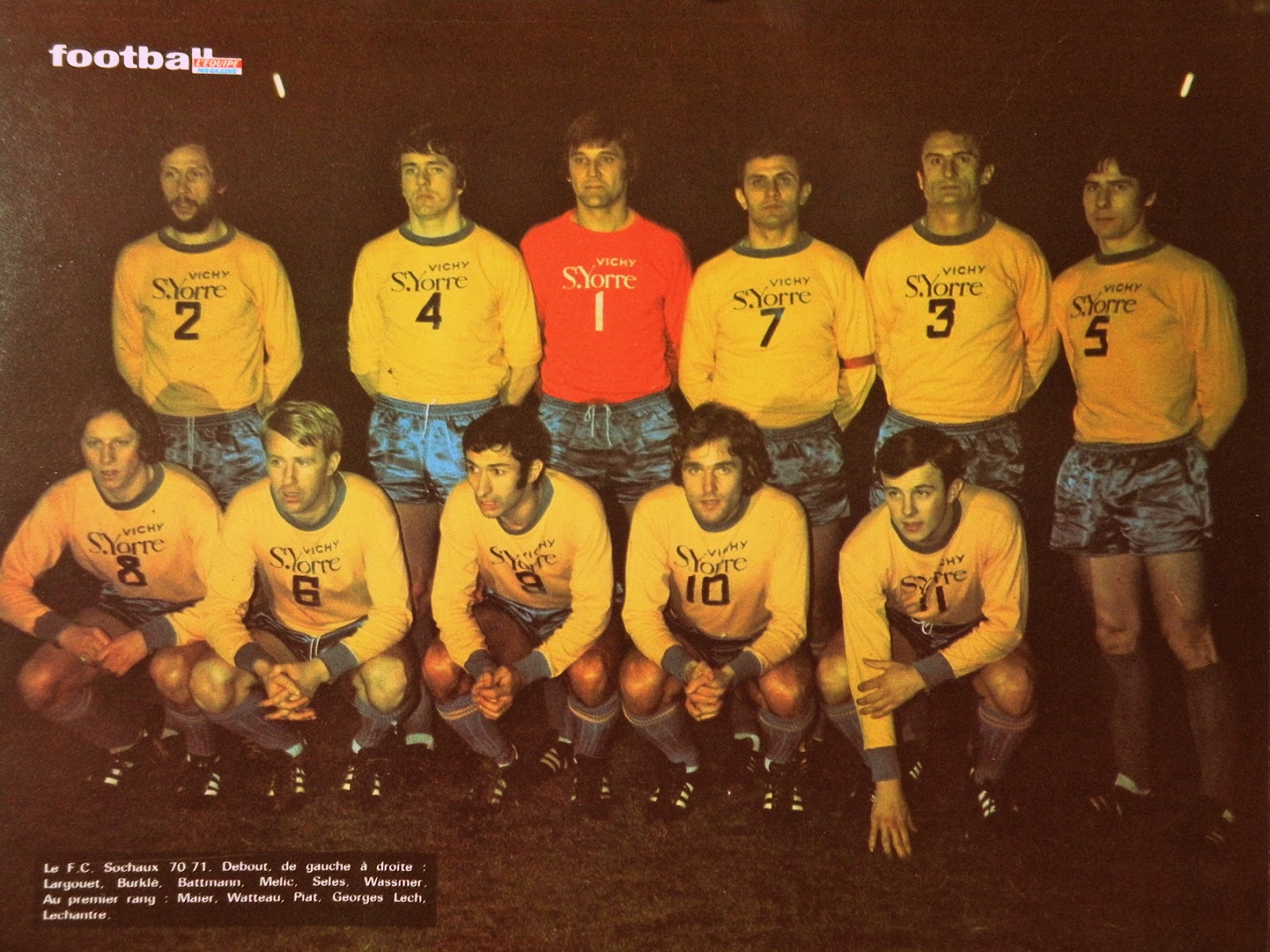 F.C SOCHAUXMONTBELIARD 197071. By Ageducatifs.