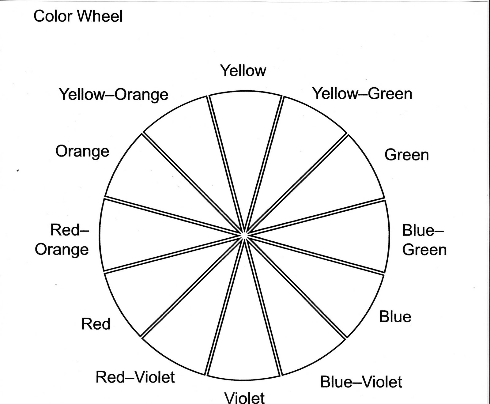 Everything Has A Reason: Color Wheel Printables are Hard to Find