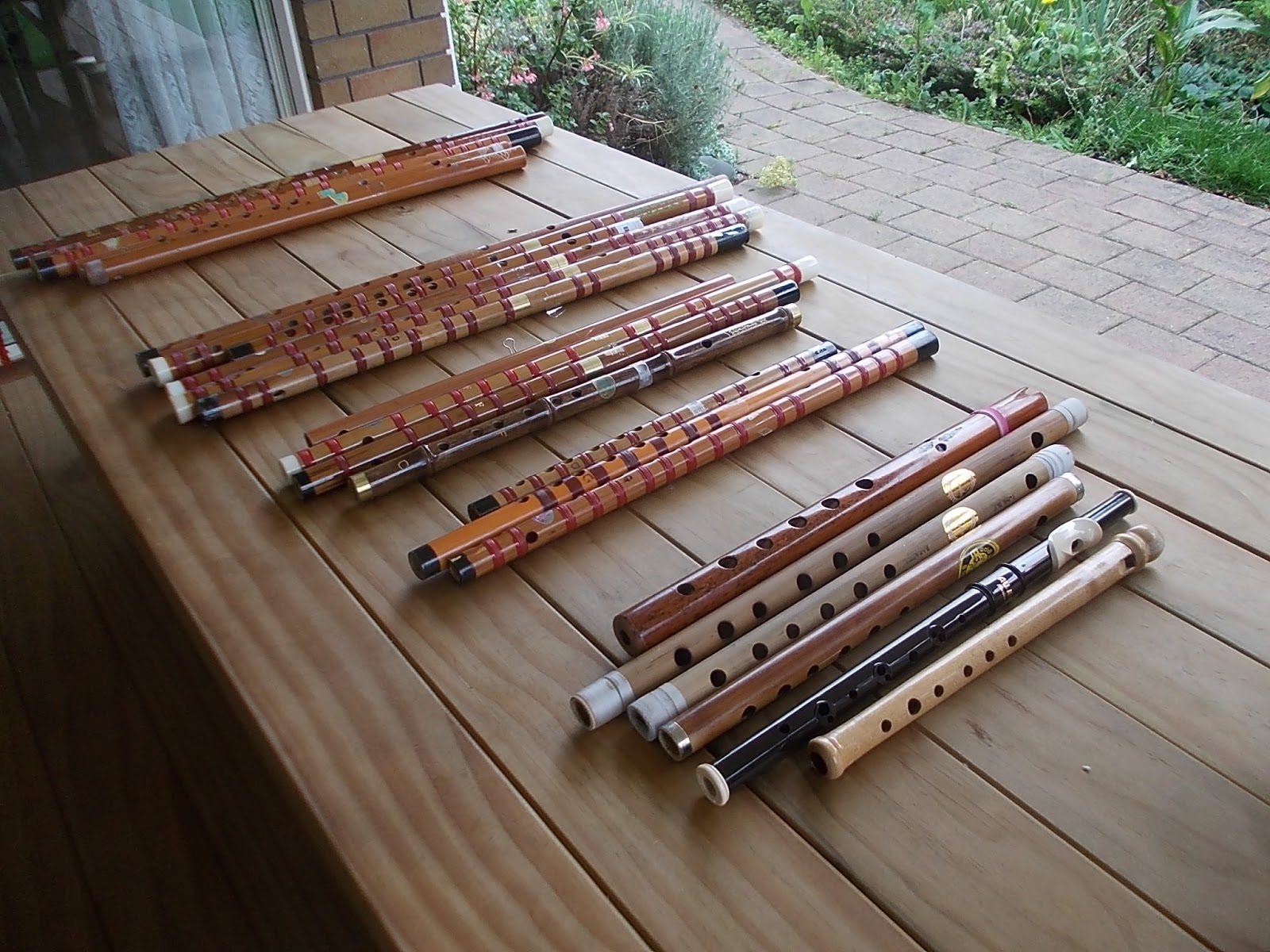 38. Exile in New Zealand Bamboo flutes