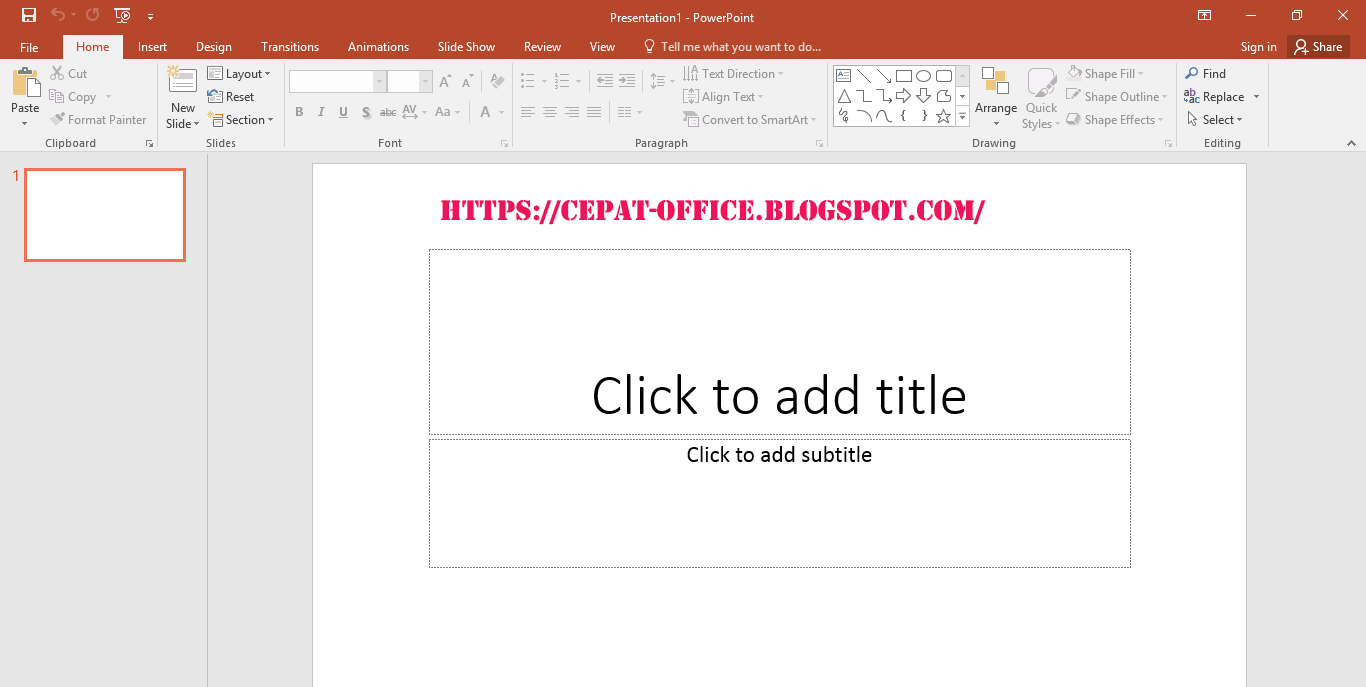 Mengenal Dasar Slide Power Point 2016 Belajar Tutorial Office