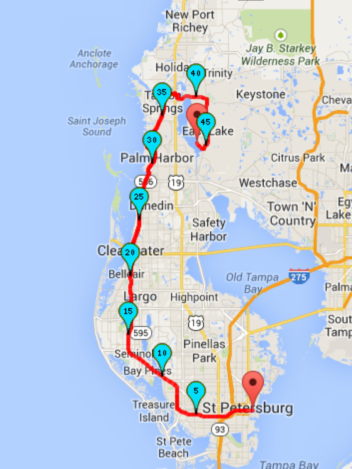 Bicycling To Clearwater