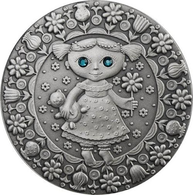 Gift Virgo  Horoscope Zodiac Swarovski Silver Coin