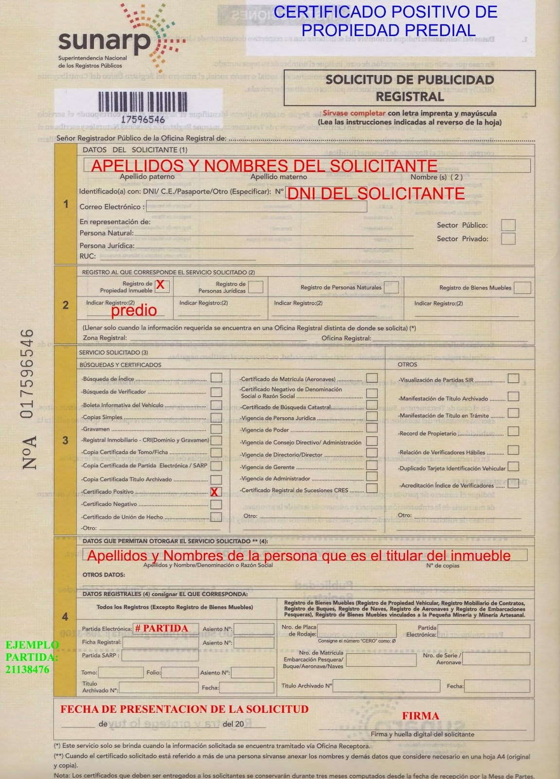 Solicitar Certificado Positivo De Propiedad Inmueble