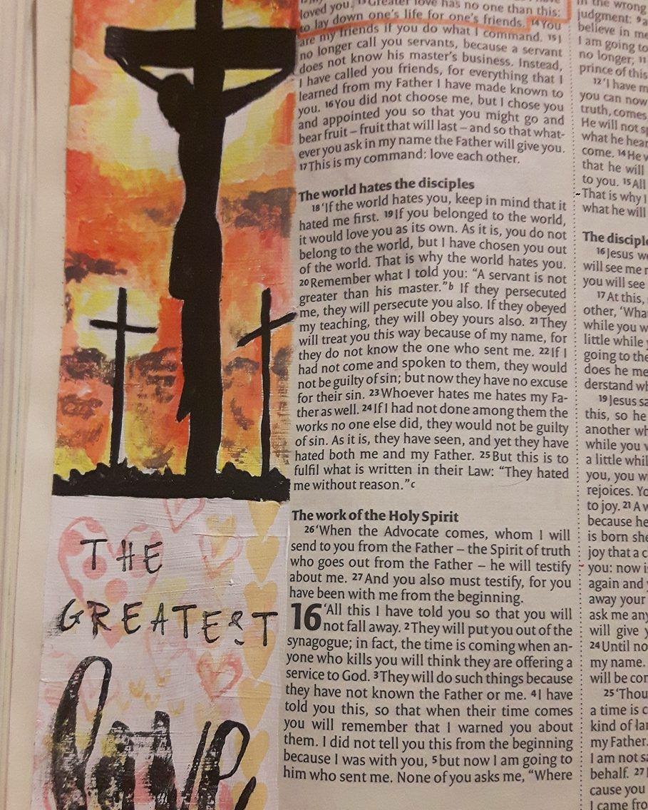 Bible Art Journaling UK: He is Risen Indeed!