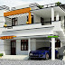 Duplex house in flat roof style