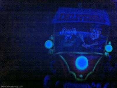 Mr. Toad's Wild Ride Disneyland interior truck delivery