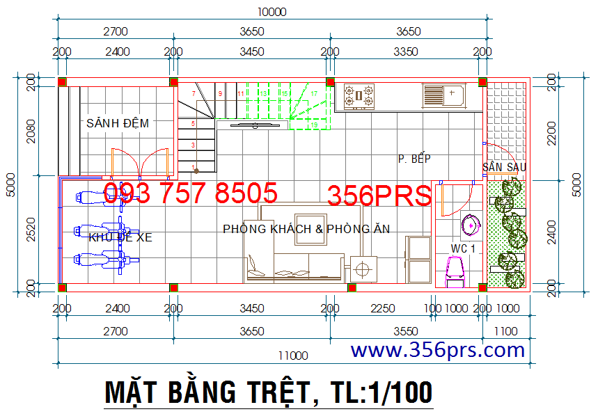 Cần xây nhà 5x10m