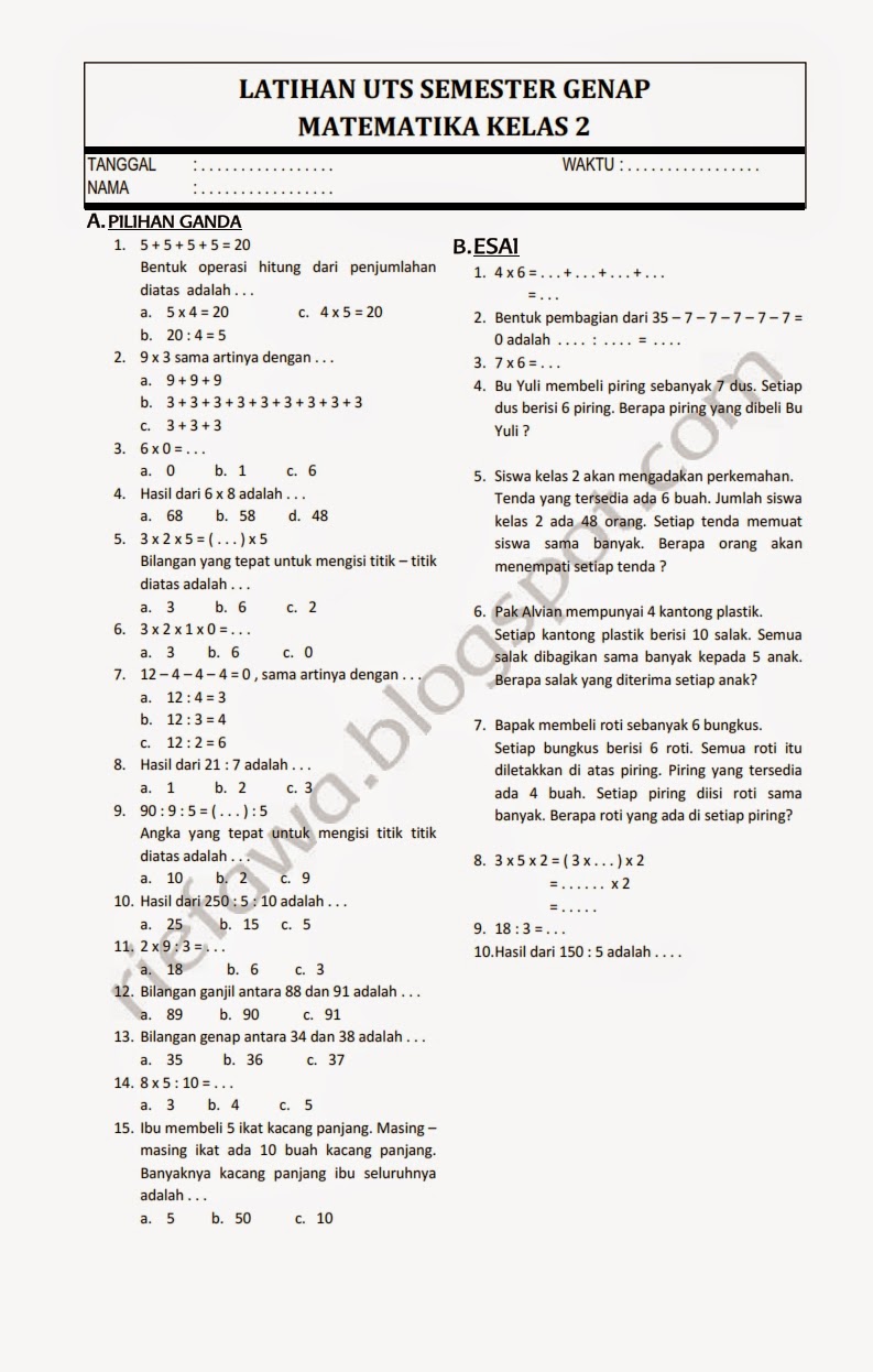 Baru Soal Ujian Masuk Ums Pdf