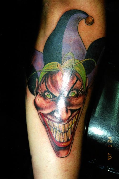 Joker Tattoos Design, One off Cool Clown Tattoo Best