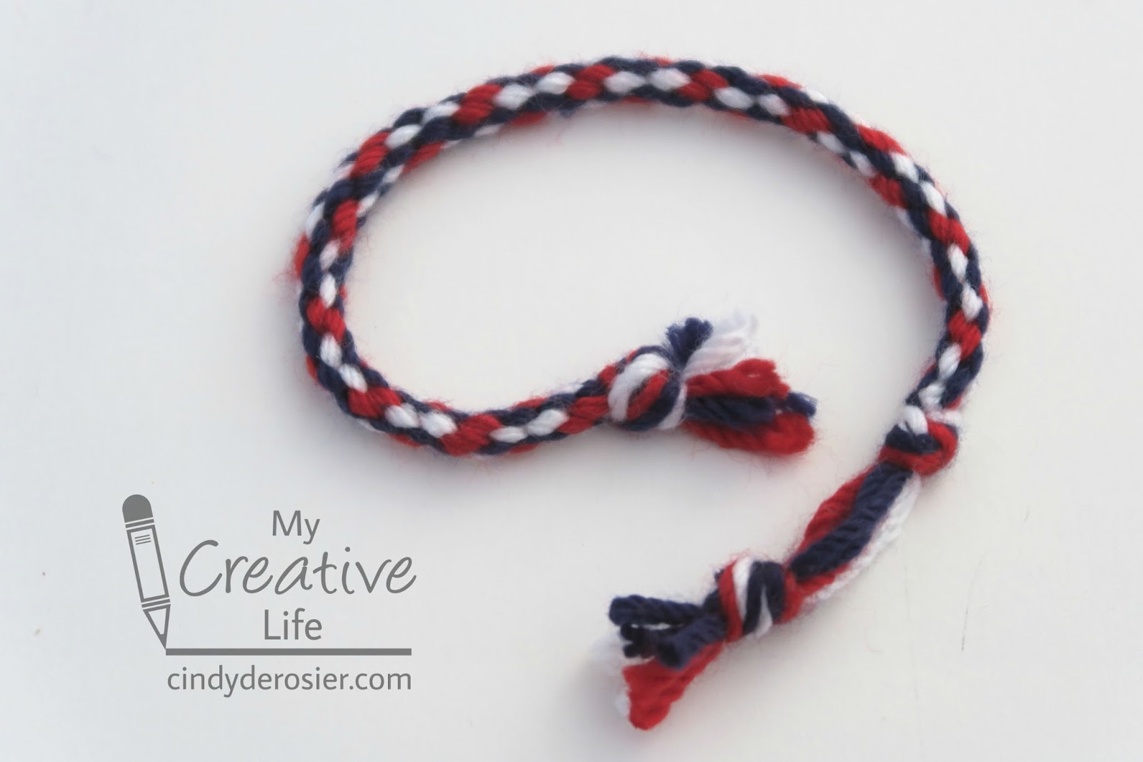 Cindy deRosier: My Creative Life: Kumihimo Yarn Bracelets