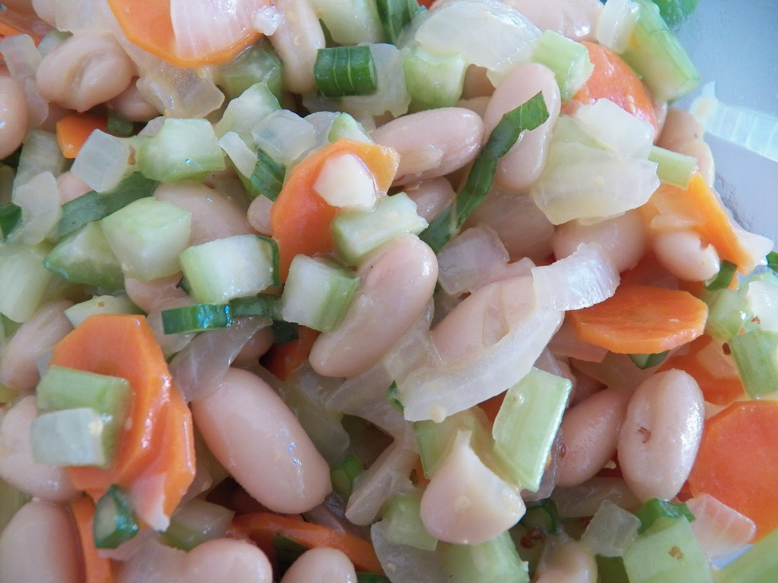 White Bean, Celery and Carrot Salad for SRC Sid's Sea Palm Cooking