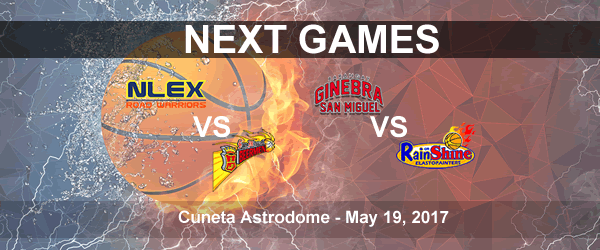 List of PBA Game(s) Friday May 19, 2017 @ Cuneta Astrodome List of PBA Game(s) Friday May 19, 2017 @ Cuneta Astrodome