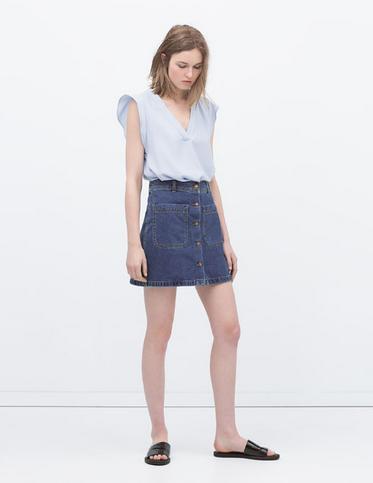 lifestyle: MUST HAVE- BUTTON UP DENIM SKIRT