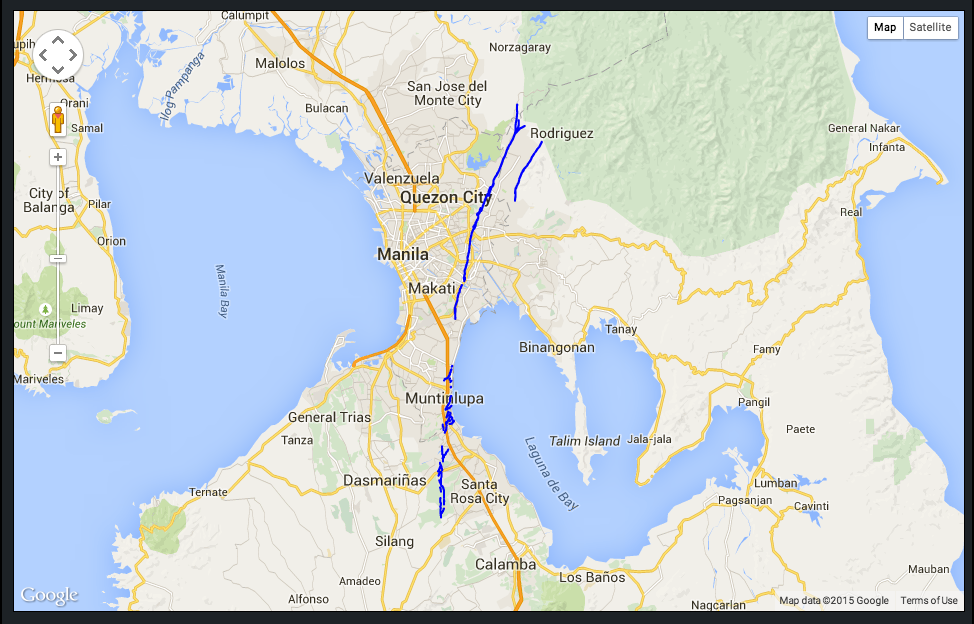 West Valley Fault Line Map
