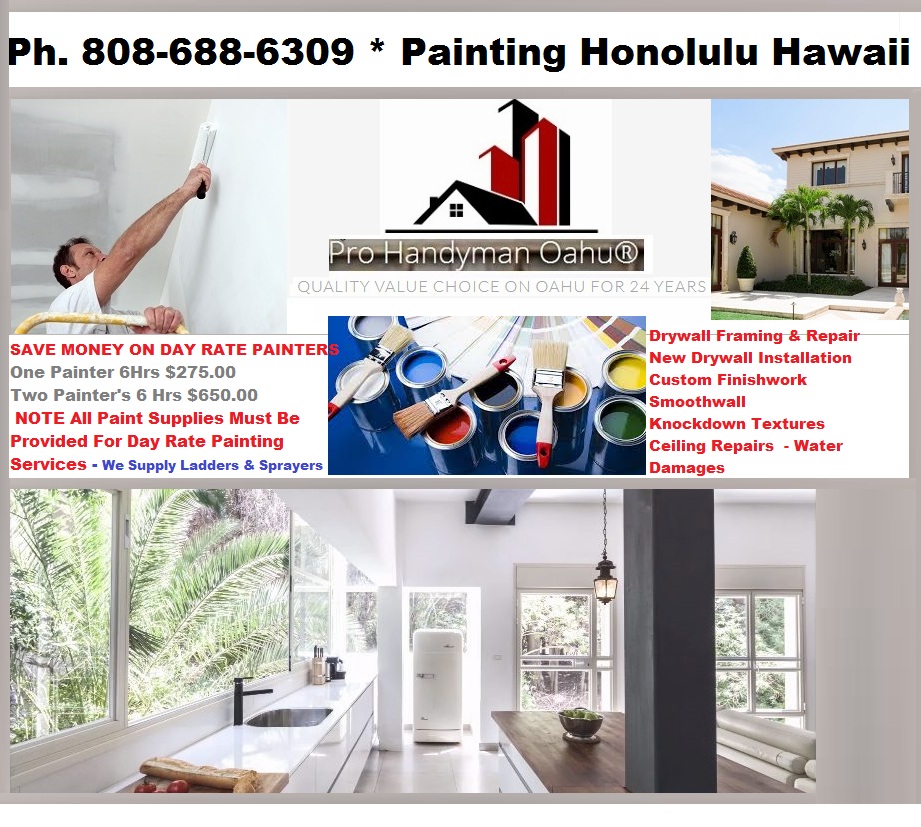 Honolulu Painting Company Interior Exterior Hawaii, Oahu