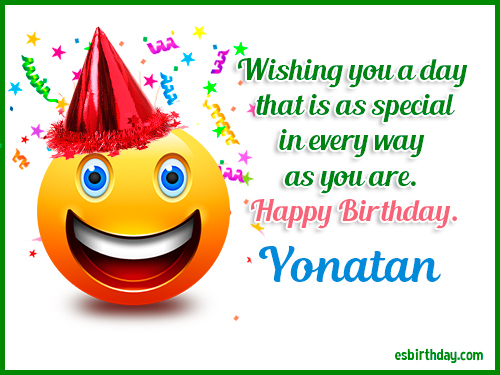 Yonatan Happy birthday Yonatan Happy birthday