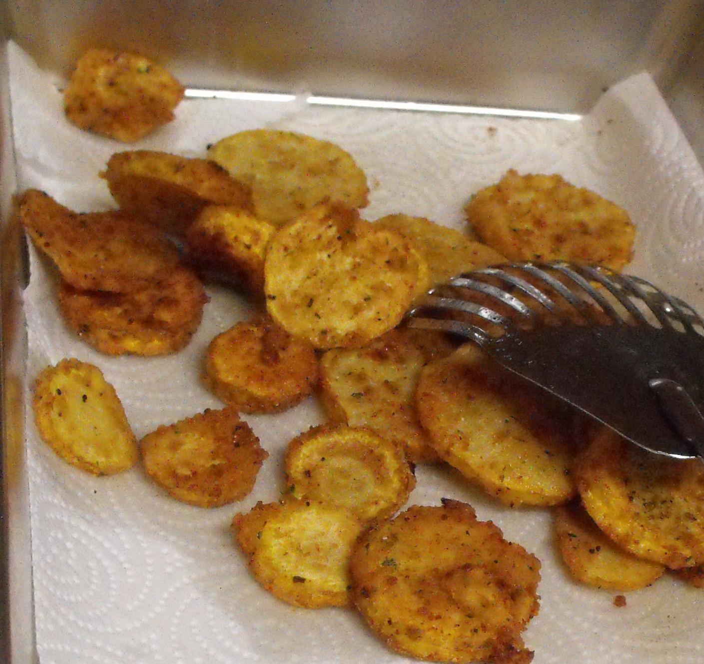 how to make fried squash without cornmeal
