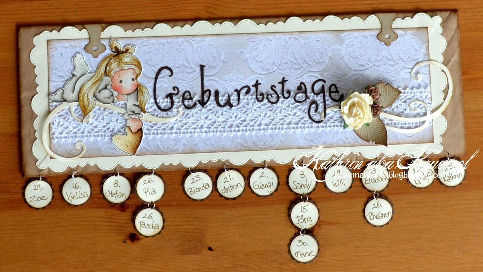 Stempeleinmaleins Geburtstagskalender