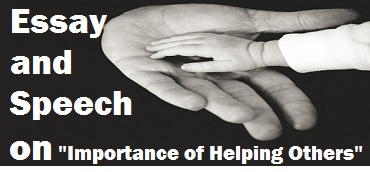 Essay on helping someone